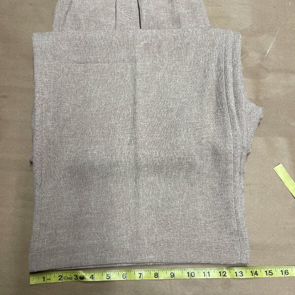 NWOT Express Womens Trouser Pleated Wide Leg Palazzo Linen look 14R - Picture 9 of 9